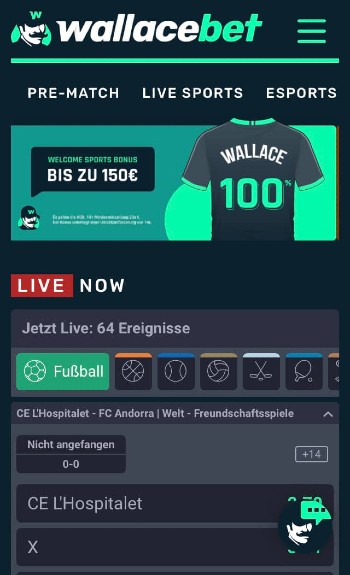 Wallacebet Sportwetten Erfahrungen – Mobile App