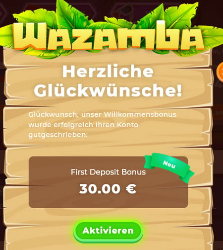 Wazamba Einzahlung