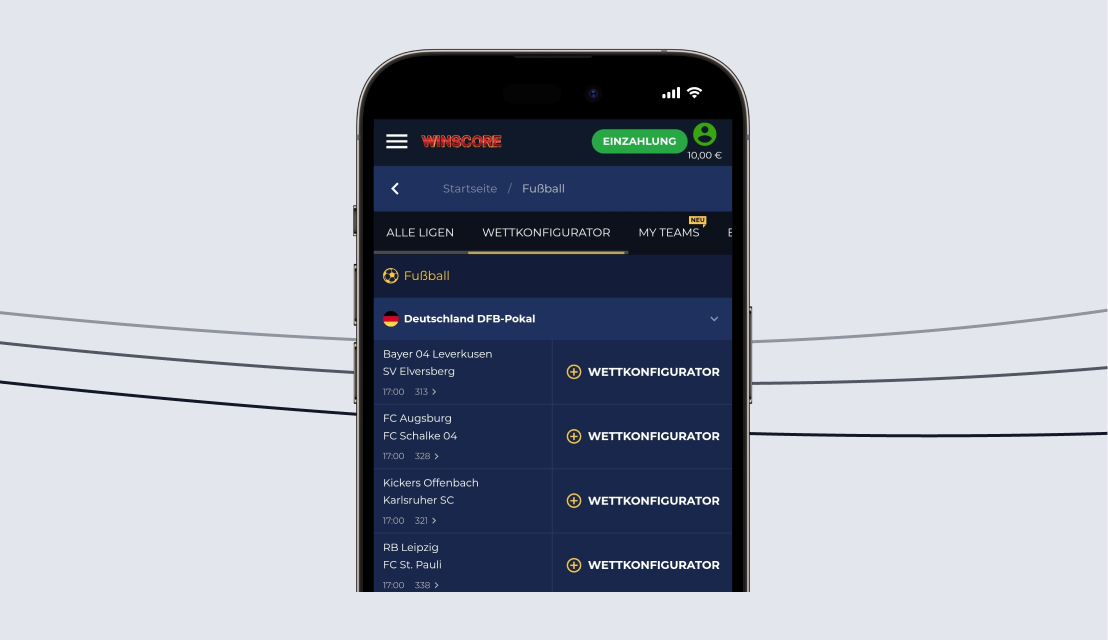 Winscore Carousel - 2 Wettkonfigurator