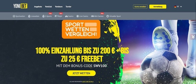 Yonibet Bonusangebot - Tipico Limit umgehen