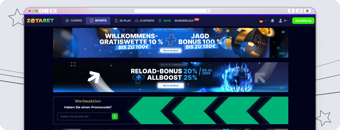 ZotaBet Bonus