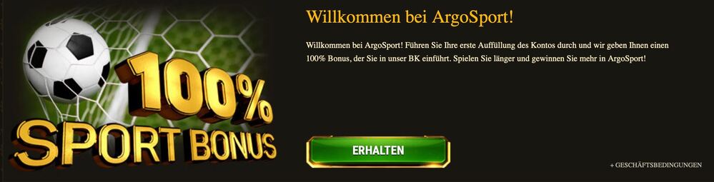 ArgoCasino Sport Bonus