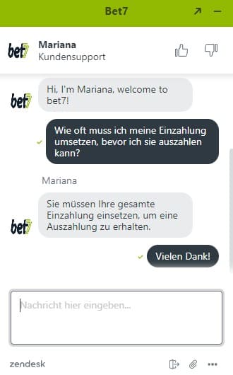 Live-Chat von bet7