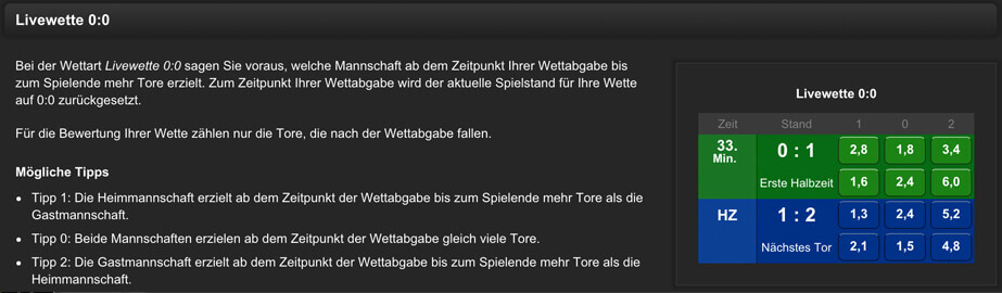 Erklärung zu den Livewetten bei bet90 (Quelle: bet90)