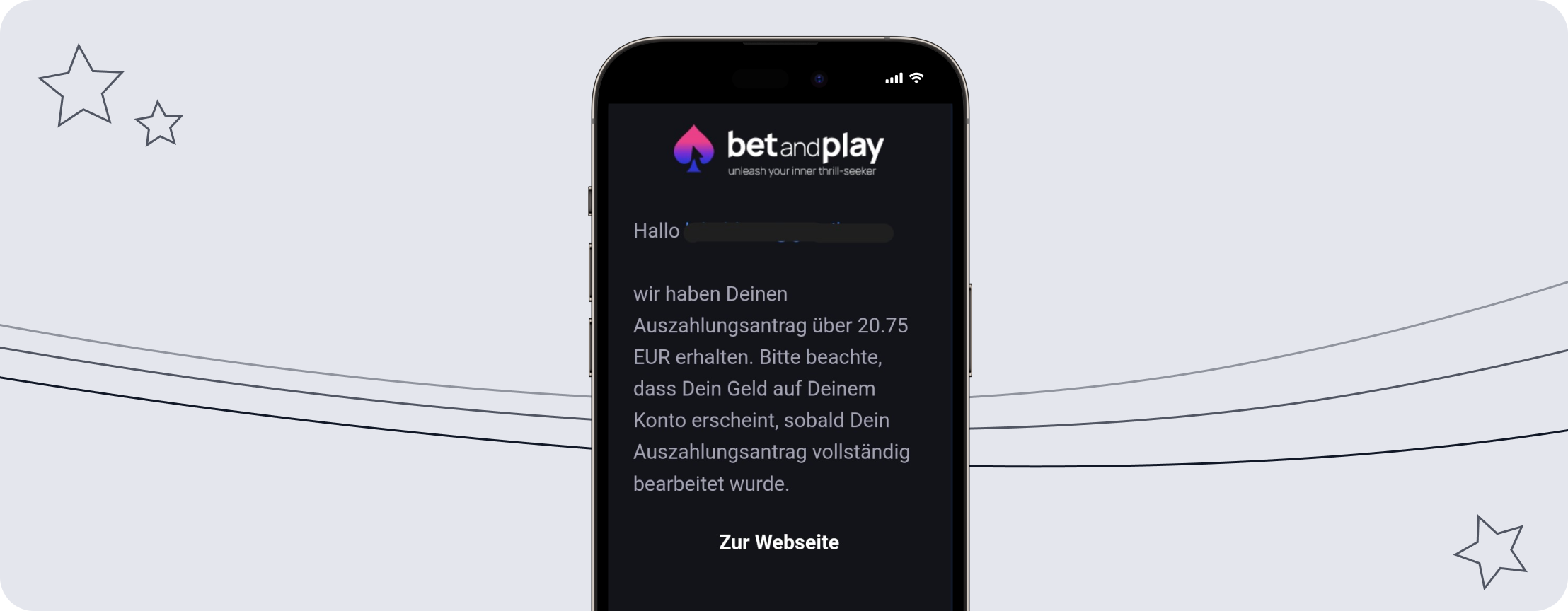 betandplay Auszahlung