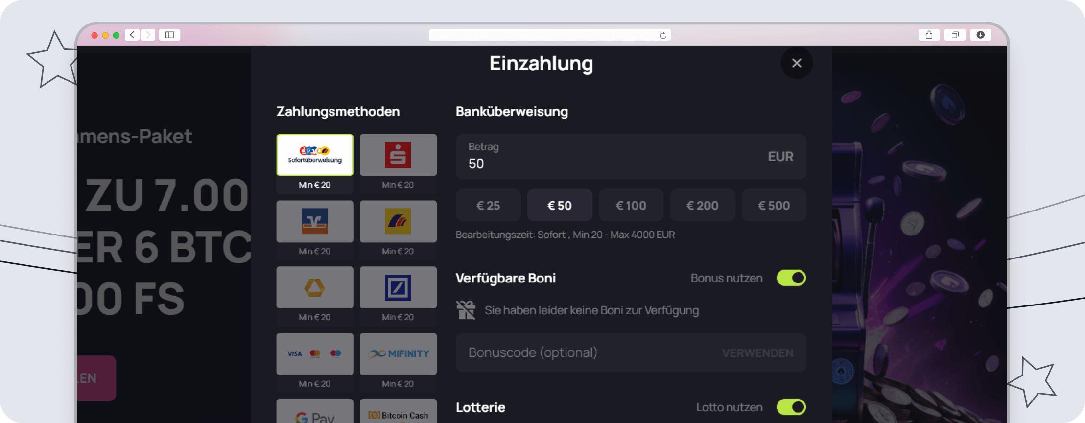betandplay Zahlung