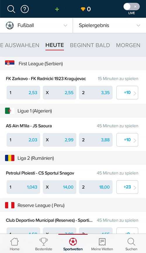 BetBull Sportwetten Erfahrungen – Wettangebot