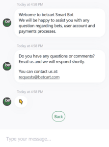 Betcart Live-Chat