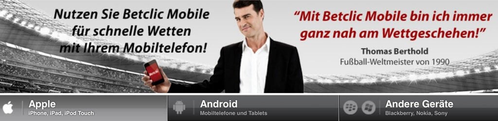 Mobile App bei Betclic (Quelle: Betclic)