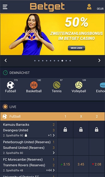 Betget Sportwetten Erfahrungen – Mobile App