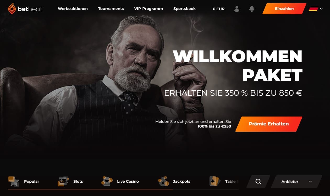 Design von BetHeat Sportwetten
