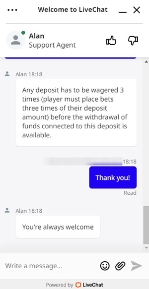 Live-Chat von BetHeat Sportwetten