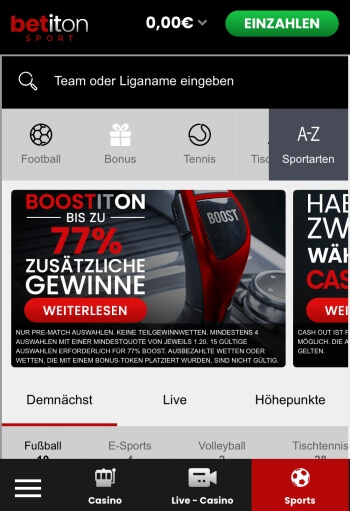 Betiton Sportwetten Erfahrungen – Mobile App