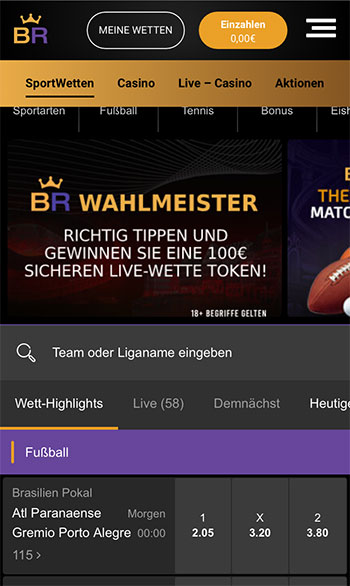 BetRegal Sportwetten Erfahrungen – Mobile App