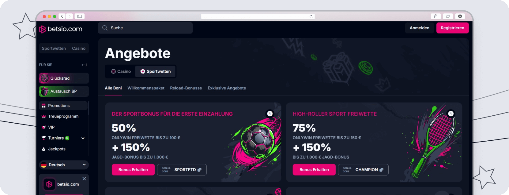 betsiocom Bonus - desktop