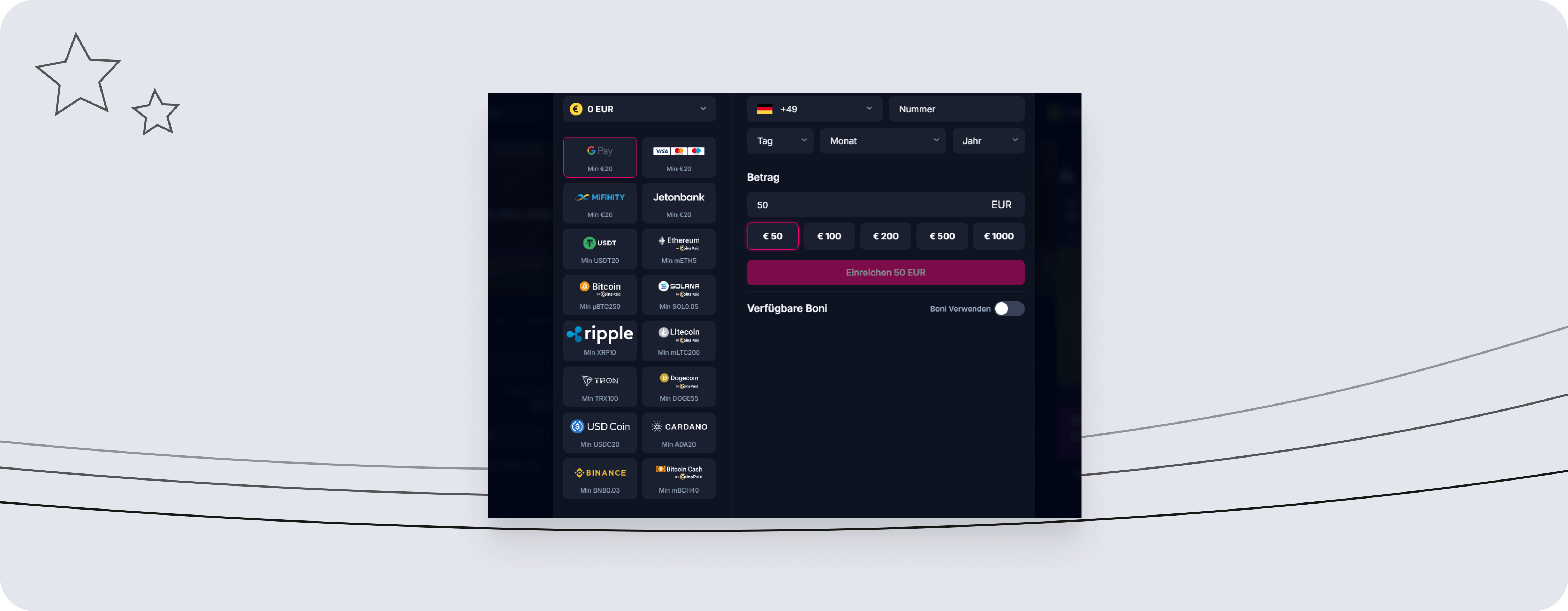 betsiocom Zahlung - Desktop