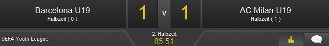 Livewetten-Oberfläche bei BetVictor (Quelle: BetVictor)
