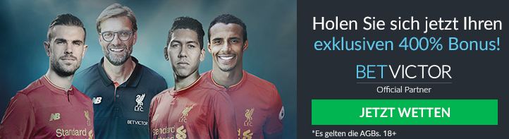 betvictor neukundenbonus 400 prozent