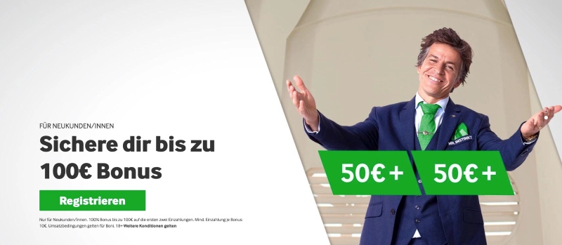 Neukundenbonus von betway