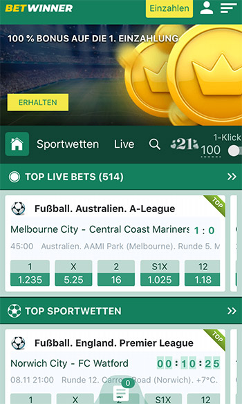 Betwinner Mobile App