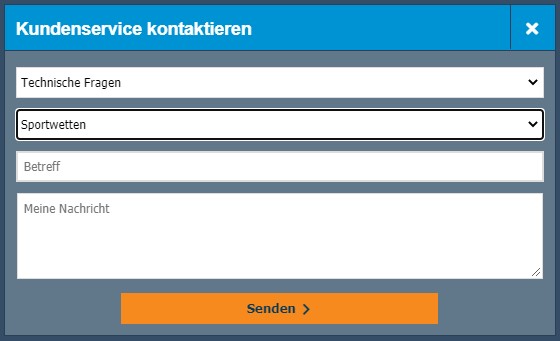 Kundenservice kontaktieren