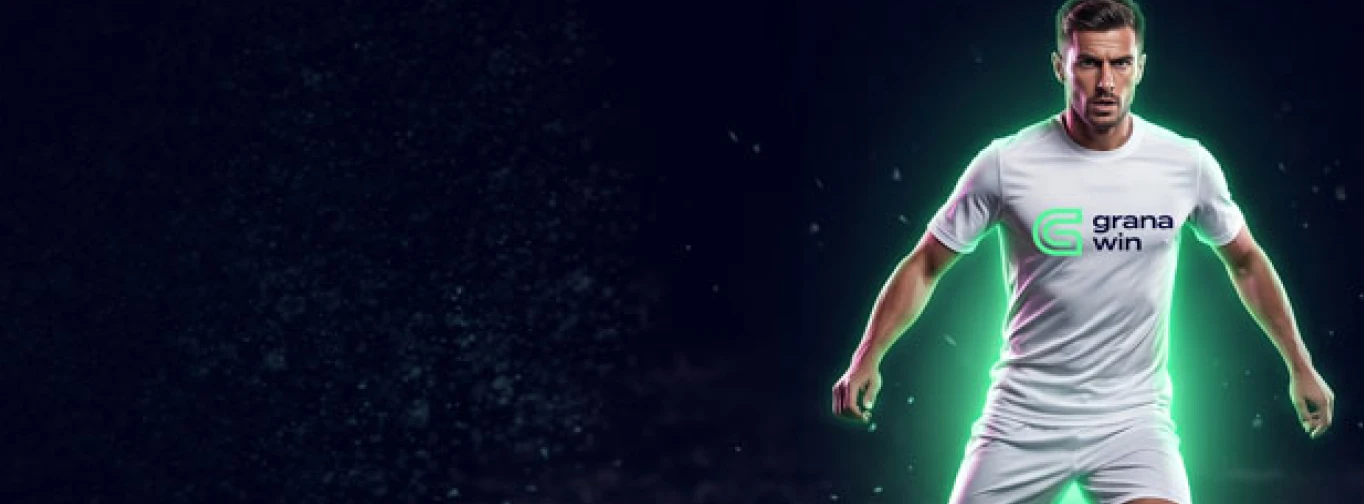 Fußballspieler im Granawin-Trikot