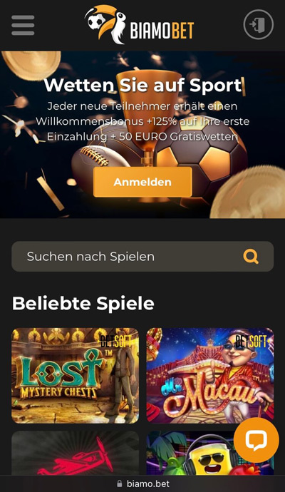 Mobile Ansicht von BiamoBet