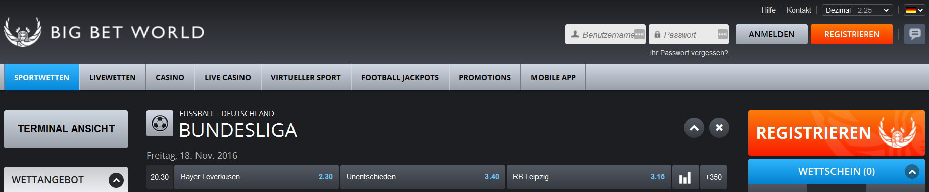 Big Bet World Kundenservice Test