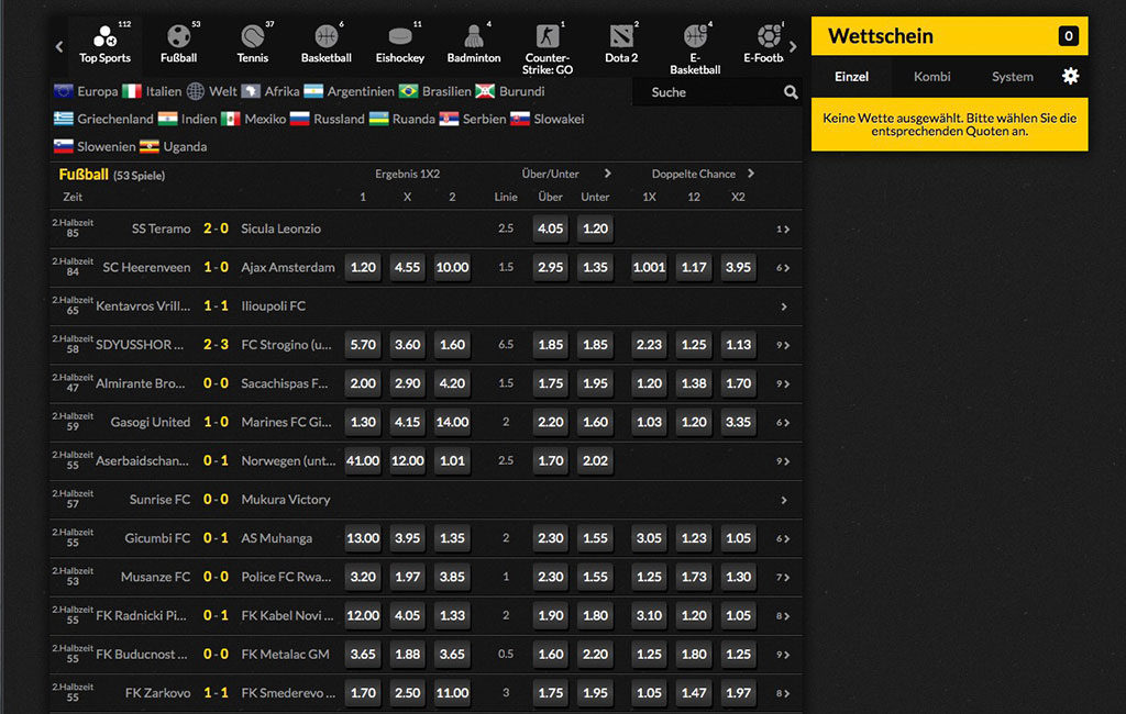 Livewetten