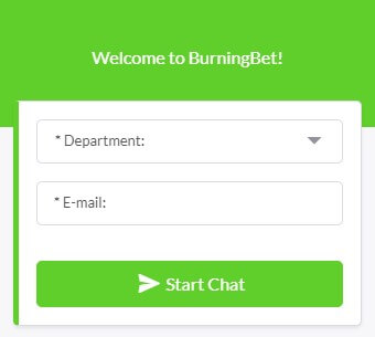 Live-Chat von BurningBet