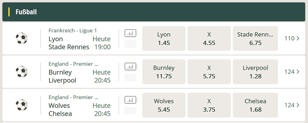 CherryCasino Fußballwetten