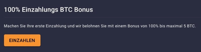 Der Neukundenbonus bei Cloudbet