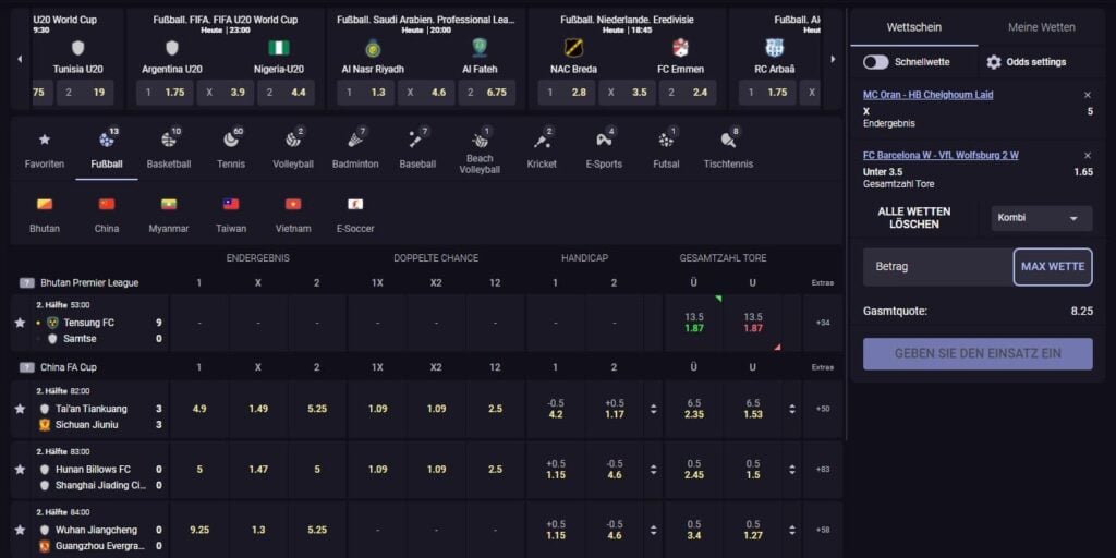 Livewetten von CryptoLeo