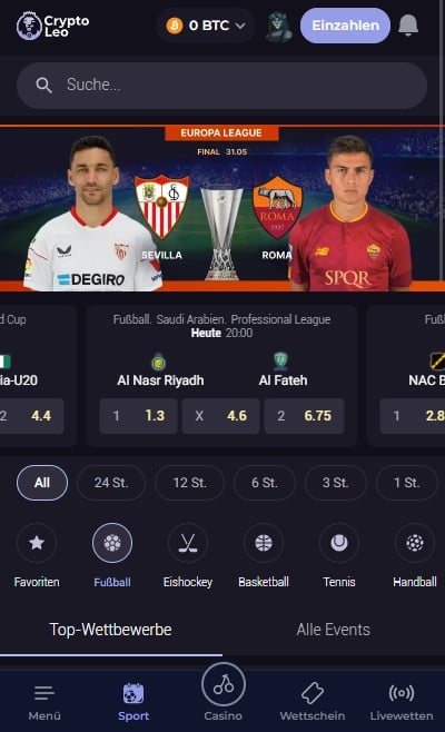 Mobile Ansicht von CryptoLeo