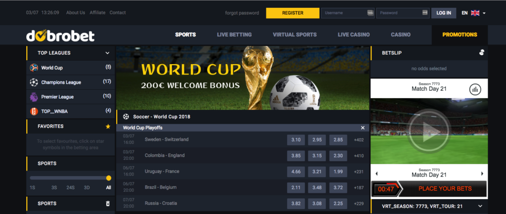 Dobrobet Sportwetten – Erfahrungen und Bewertung 2018