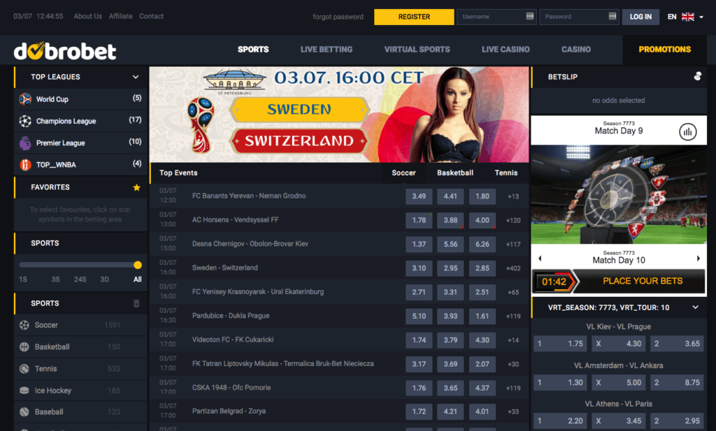 Dobrobet Sportwetten Top Events