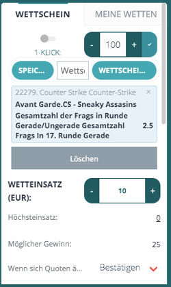 eSports Wette