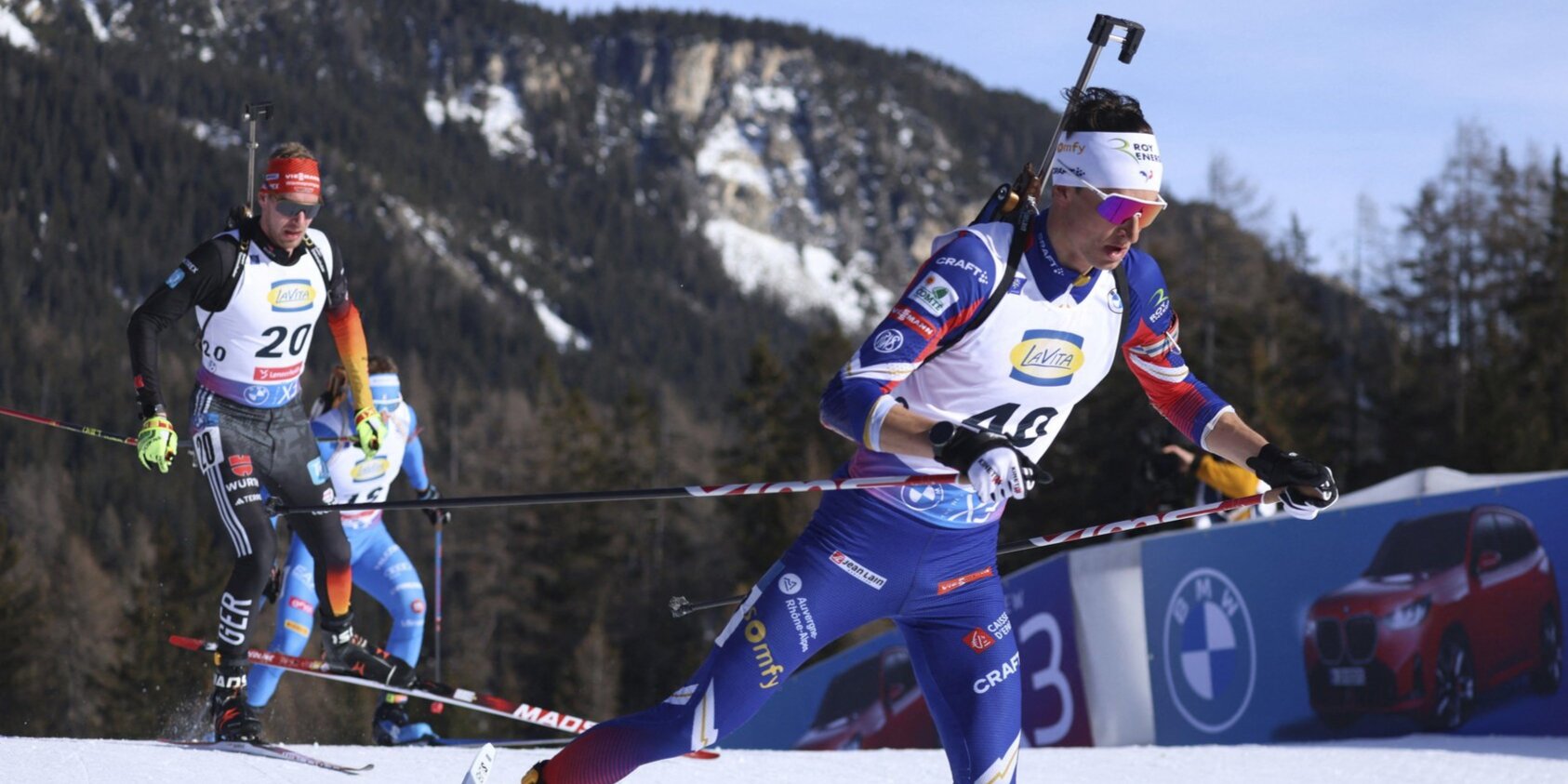 Biathlon-Star Eric Perrot aus Frankreich
