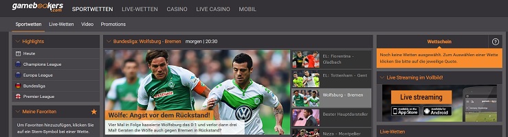 Gamebookers Livestream