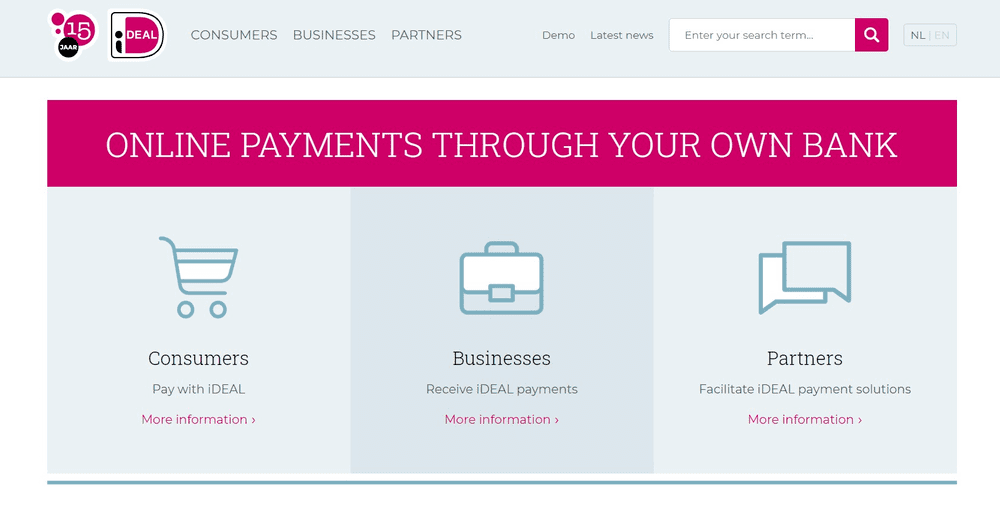 ideal website online payments
