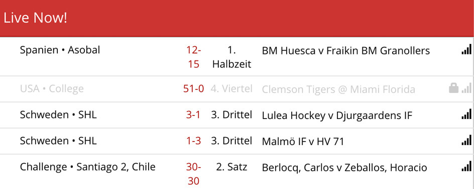 Livewetten-Oberfläche bei intertops (Quelle: intertops)