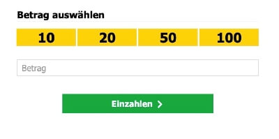 Interwetten – Zahlungsbetrag bei Revolut wählen