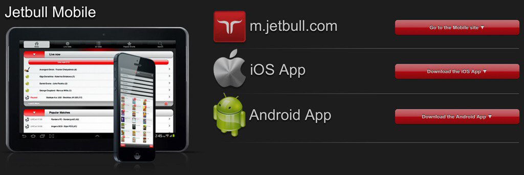 Mobile App bei JETBULL (Quelle: JETBULL)