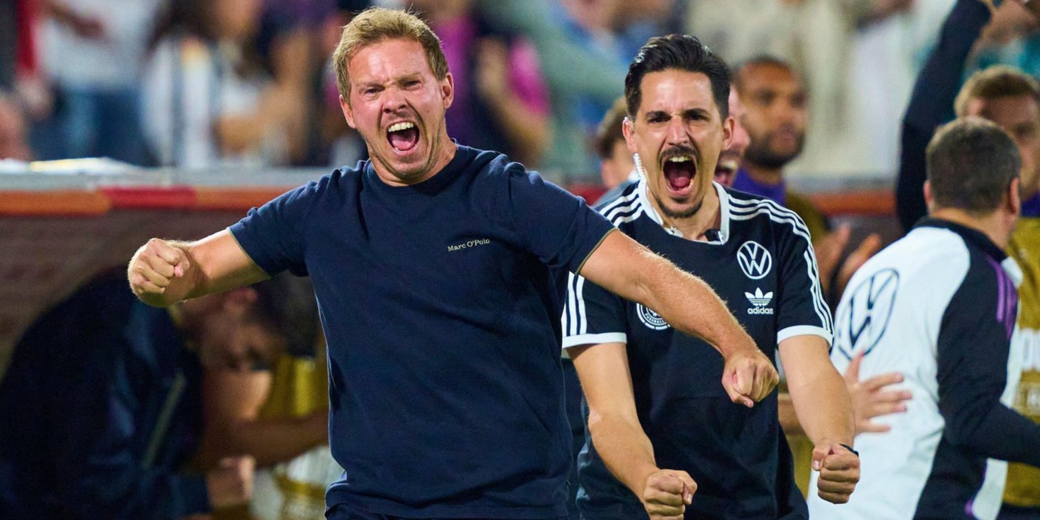 Julian Nagelsmann jubelt