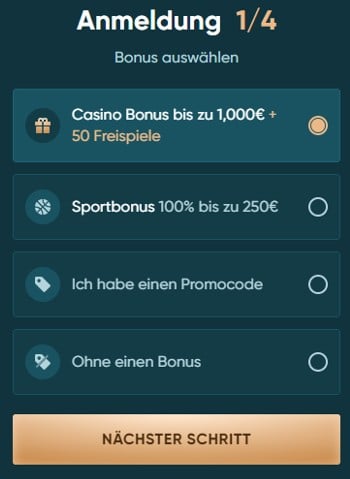 Bonusaktivierung bei LegendPlay