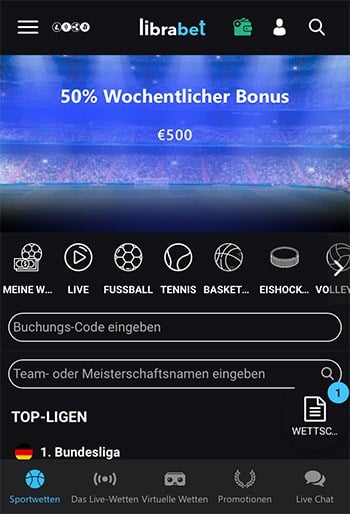 LibraBet Sportwetten Erfahrungen – Mobile App