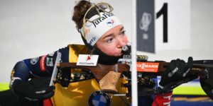 Lou Jeanmonnot beim Biathlon