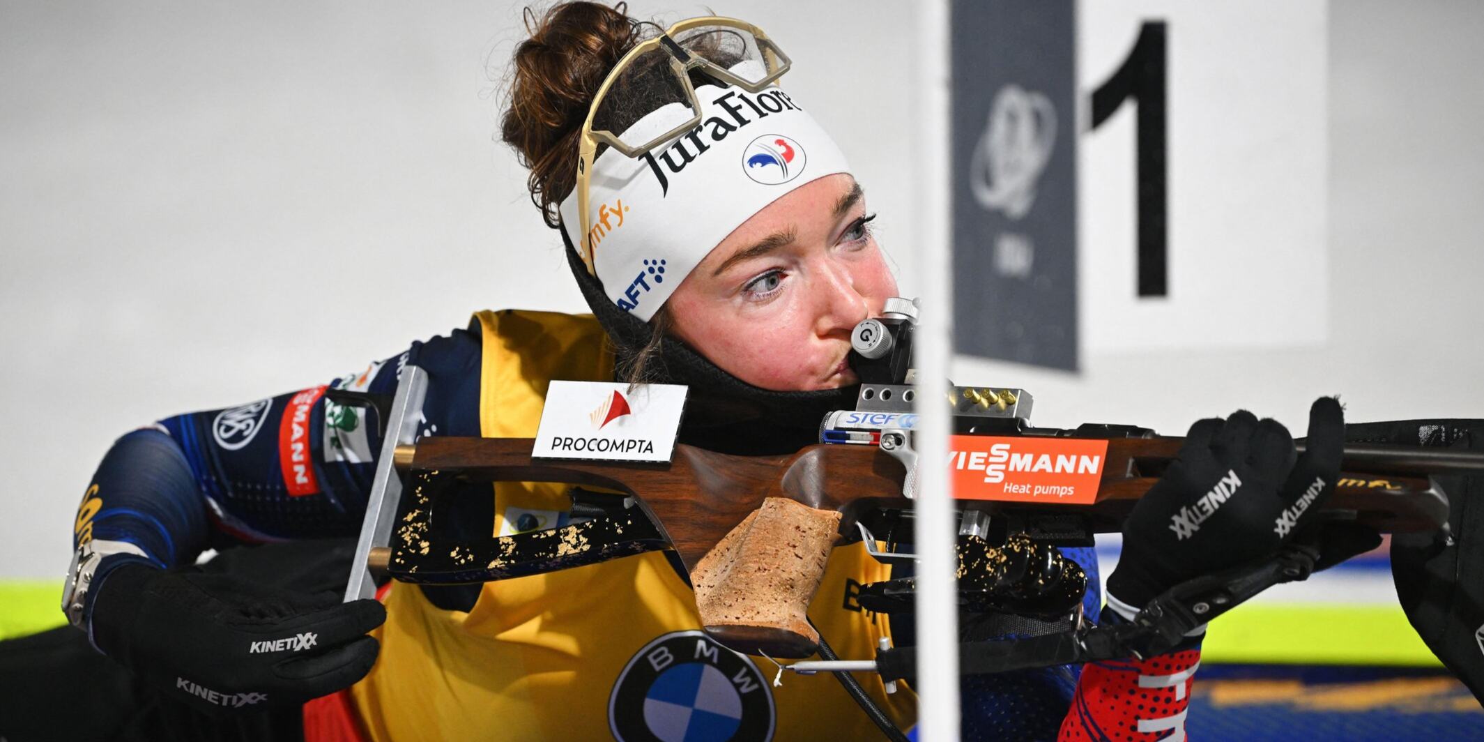 Lou Jeanmonnot beim Biathlon