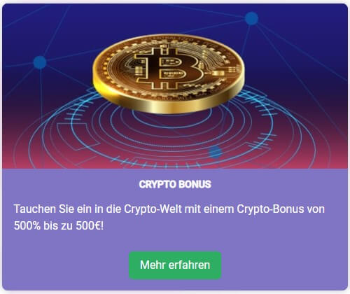 Crypto-Bonus des Lucy's Casinos