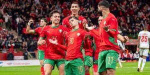 Jubel Brahim Diaz von Marokko beim Afrika Cup